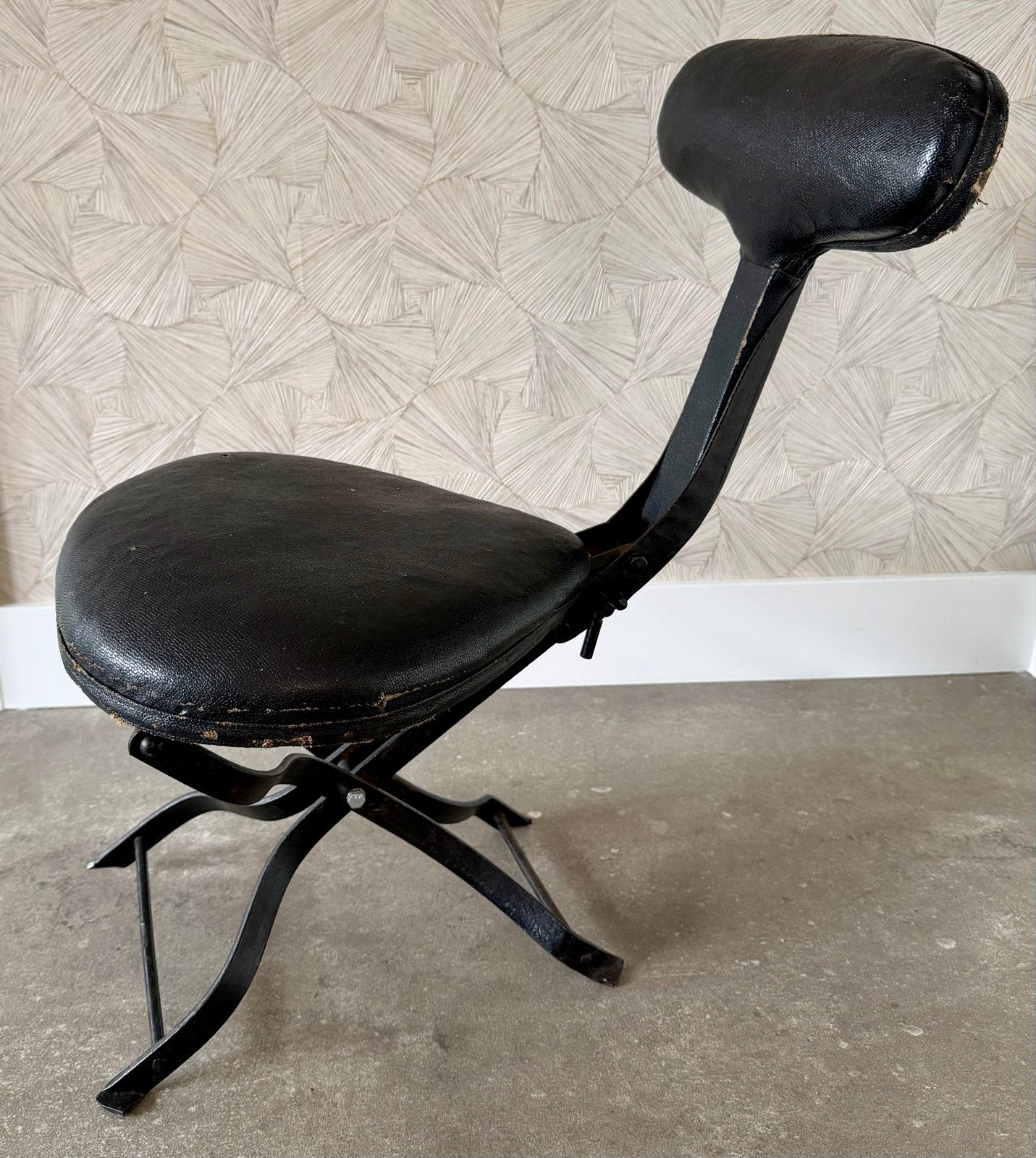 Zeldzame 'Le Strap Auto' klapstoel, ca. 1920, Antiek en Kunst, Ophalen
