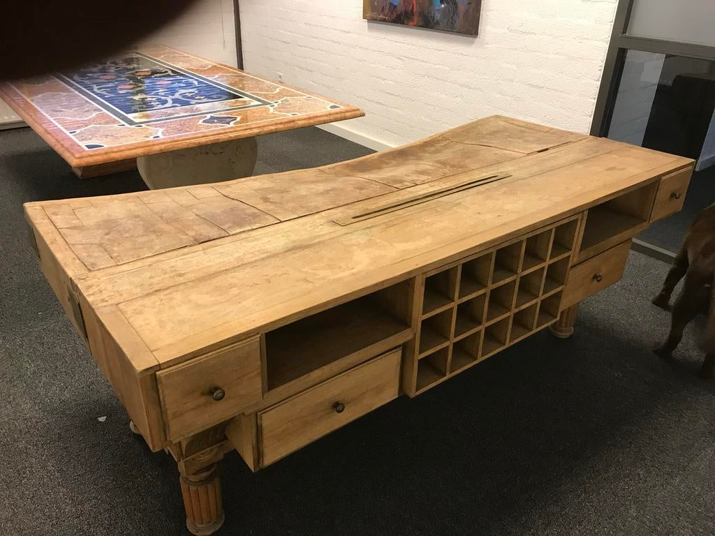 Antiek Slagersblok / Keukeneiland van Massief Hout, Ophalen
