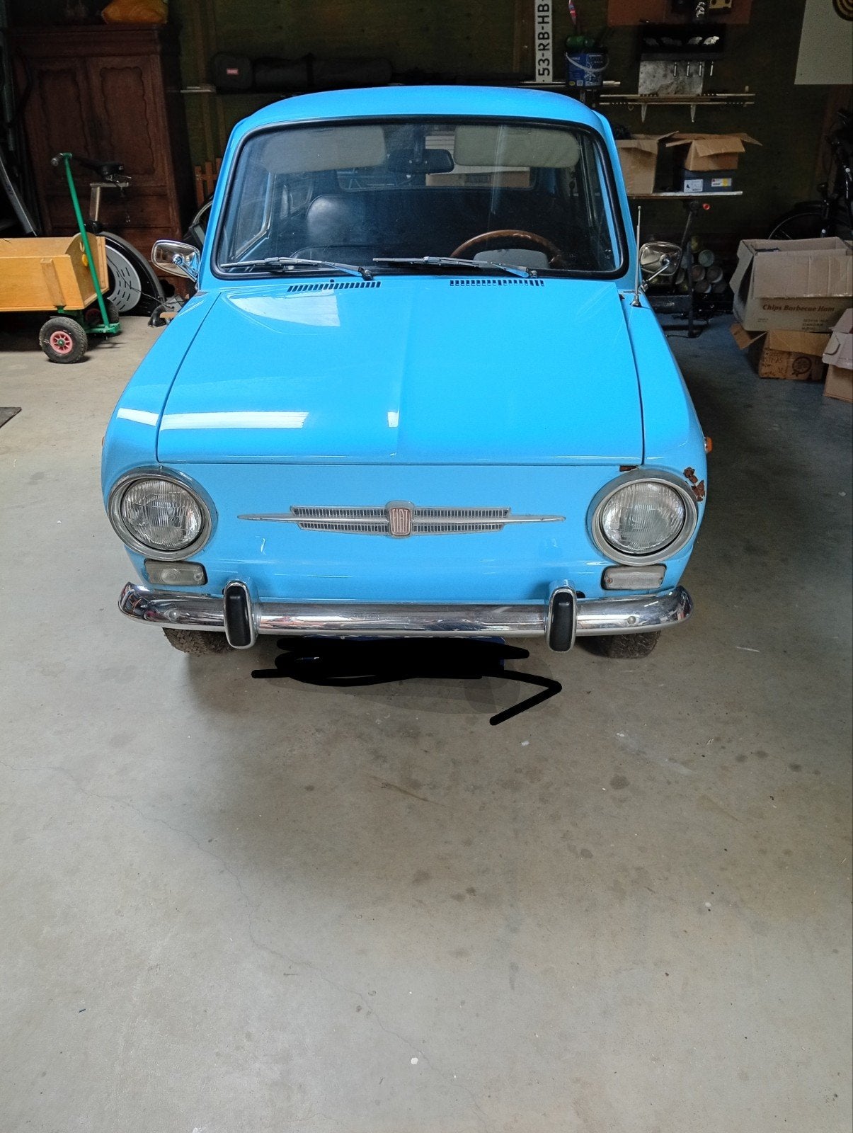 Fiat 850, Auto's, Achterwielaandrijving, Blauw, Particulier, Te koop