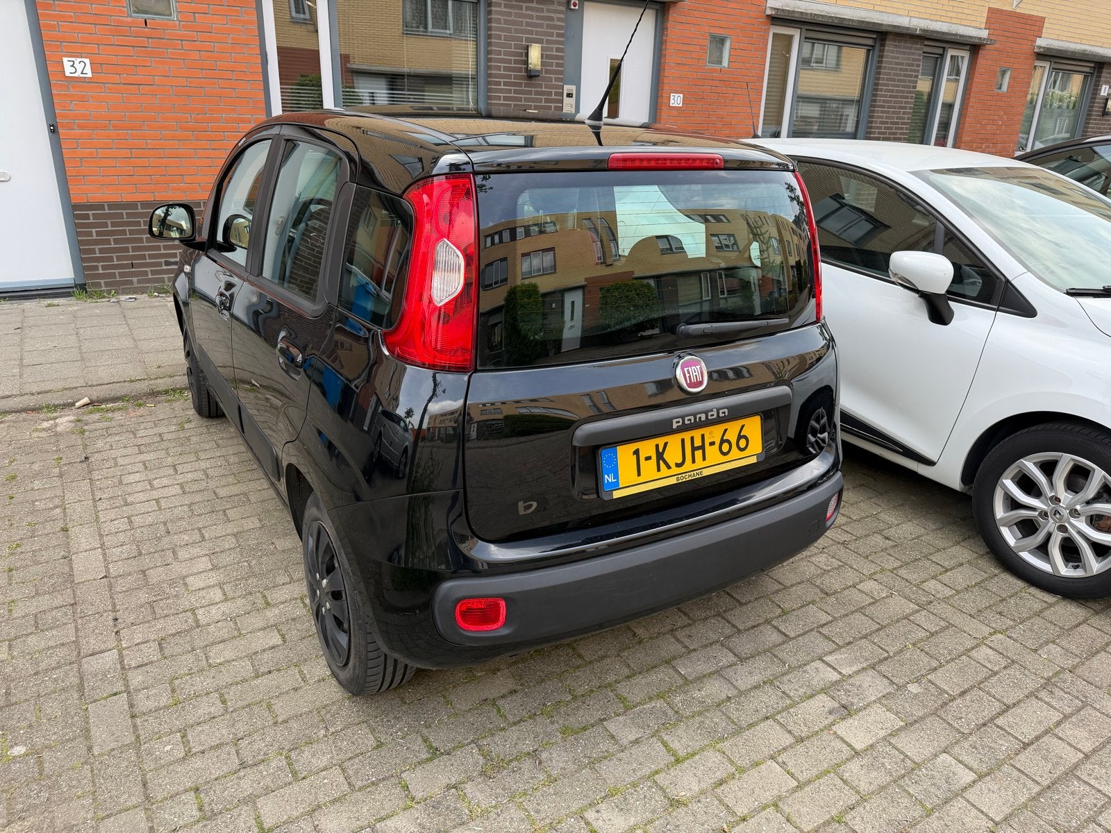 Fiat Panda 0.9 Twinair 48KW 2013 Zwart, Auto's, Stof, Panda, Zwart, Origineel Nederlands