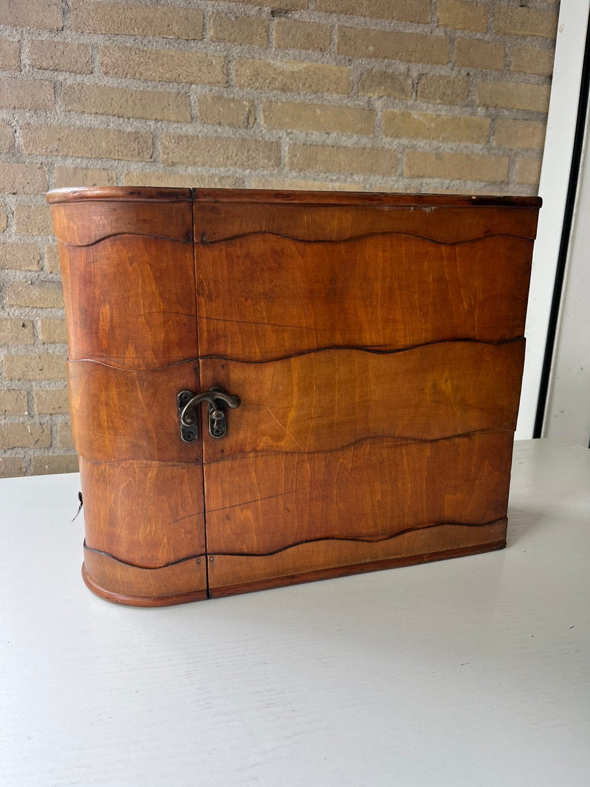 Karakteristieke Vintage Art Deco Drankkoffer / Reiskastje, Ophalen of Verzenden