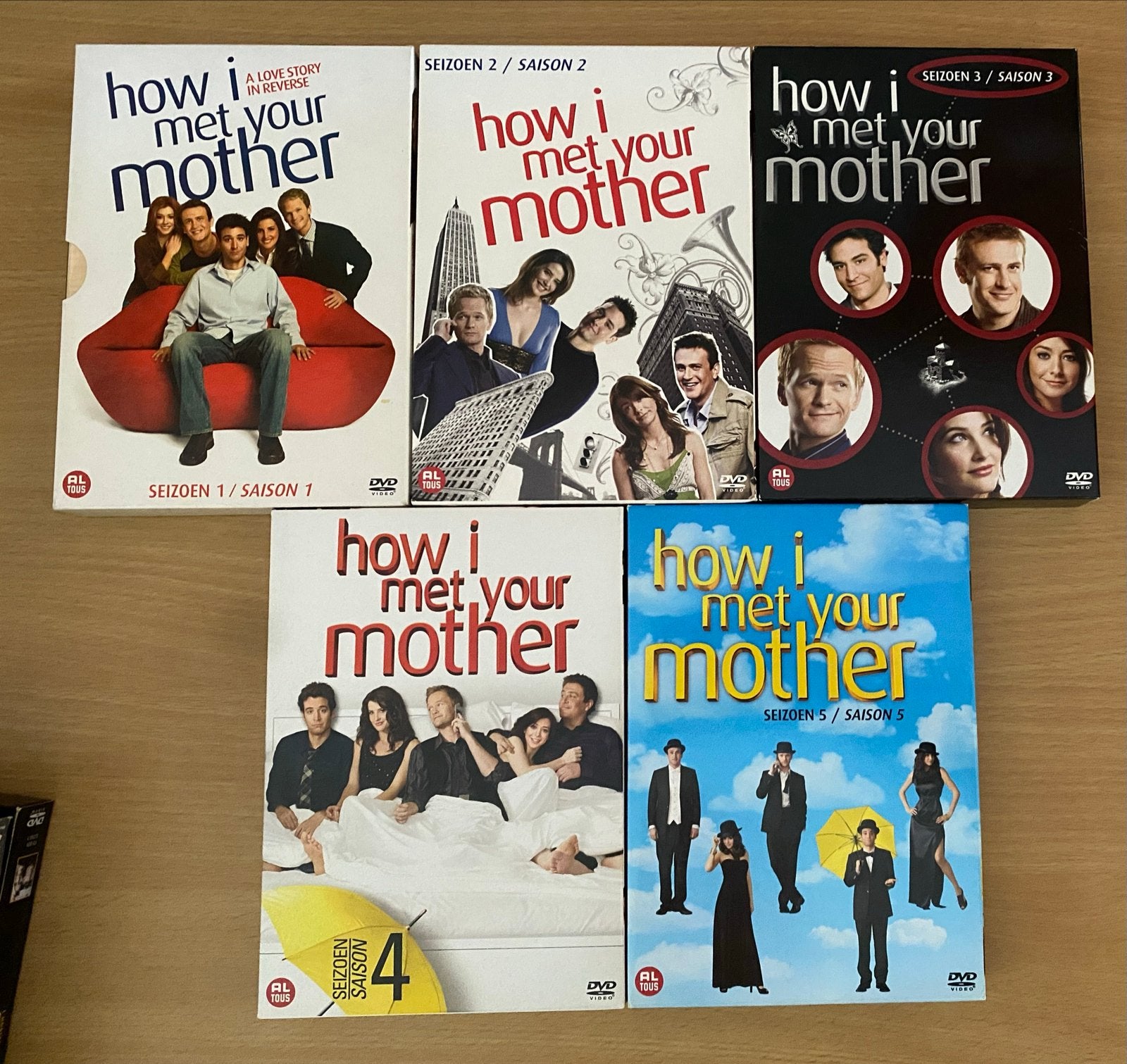 How I Met Your Mother DVD Boxsets Seizoen 1, 2, 3, 4, 5, Cd's en Dvd's, Engels, Nederlands, Ophalen of Verzenden, Zo goed als nieuw
