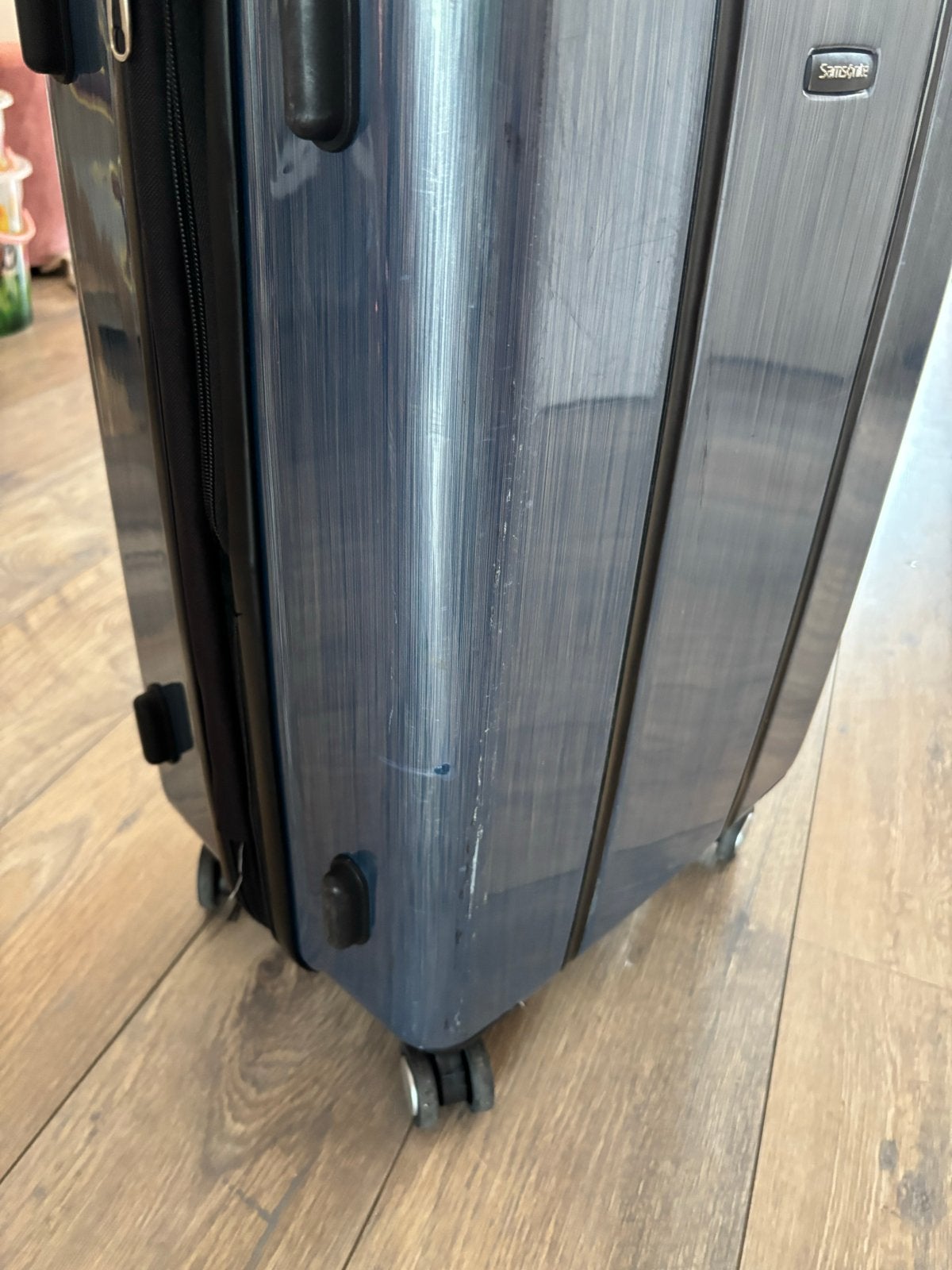 Samsonite Koffer - uitbreidbaar- blauw, Sieraden, Tassen en Uiterlijk, Koffers, Hard kunststof, 45 tot 55 cm, Ophalen of Verzenden