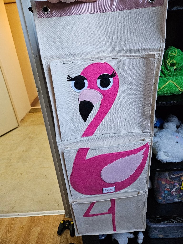 3 Sprouts Wallorganiser Flamingo, Ophalen of Verzenden, Zo goed als nieuw, Wanddecoratie, Ophangbaar