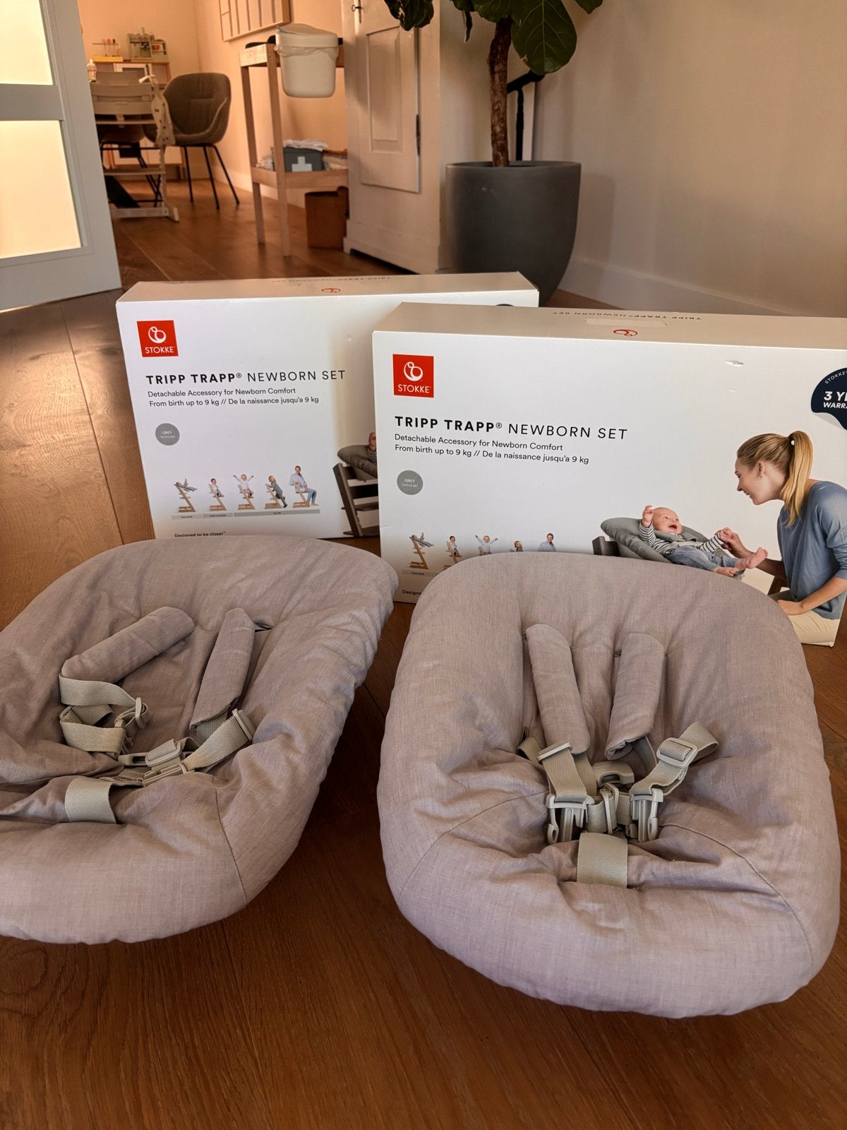 1x Stokke Tripp Trapp Newborn Set, Ophalen, Zo goed als nieuw
