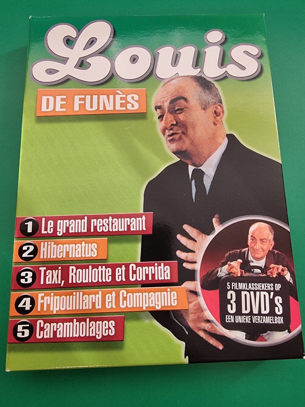 Louis de Funès - 5 Filmklassiekers op 3 DVD's, Alle leeftijden, Nederlands, Ophalen of Verzenden, Zo goed als nieuw