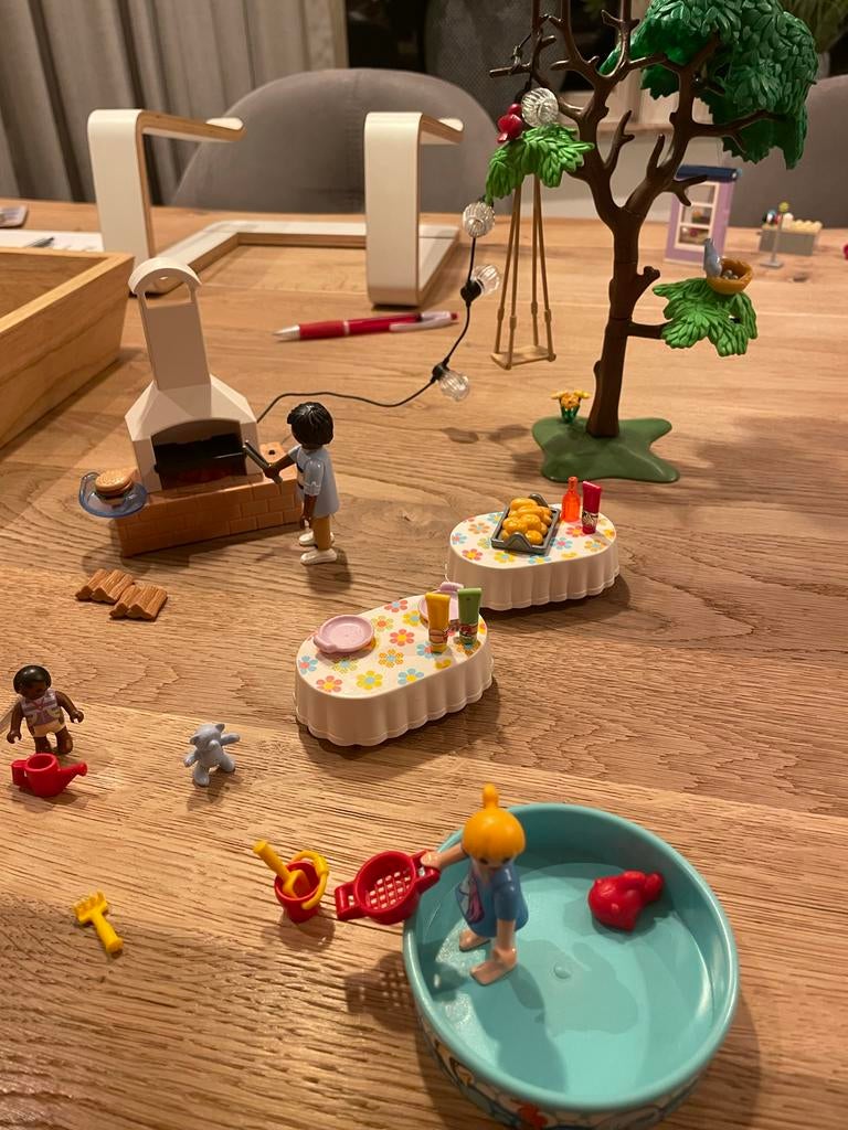 Playmobil BBQ set met figuren en accessoires, Ophalen, Gebruikt, Complete set