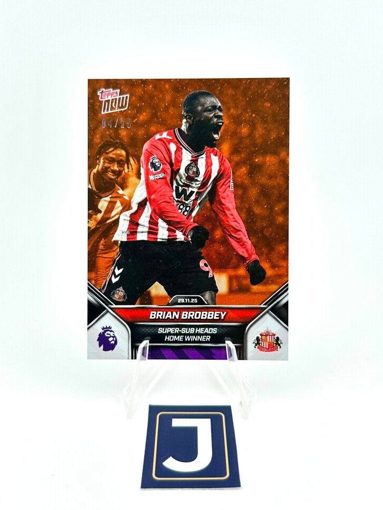 Brian Brobbey Topps Now /25 Sunderland, Ophalen of Verzenden, Zo goed als nieuw, Plaatje