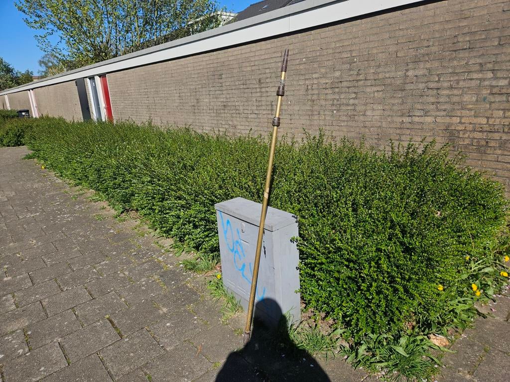 Uitschuifbare Telescoopstok 4.5/5 Meter, Tuin en Terras, Overige Tuin en Terras, Gebruikt, Ophalen