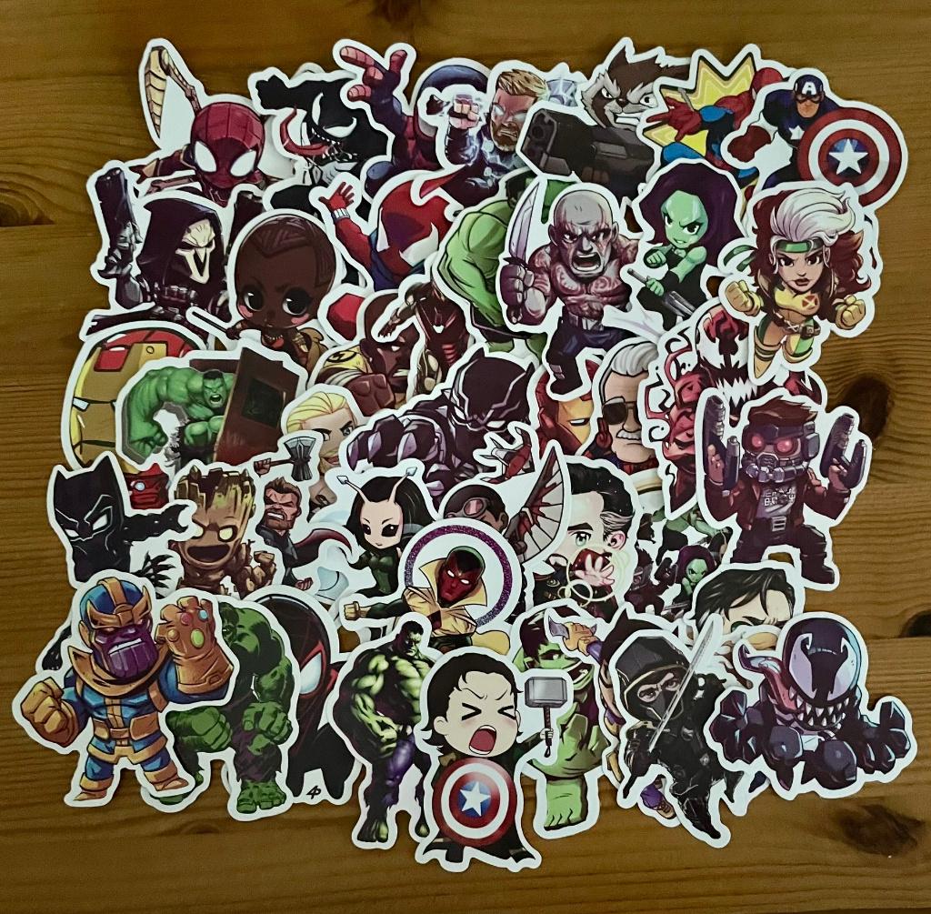 The Avengers stickers, Hobby en Vrije tijd, Stickers en Plaatjes, Verzenden, Nieuw, Meerdere stickers