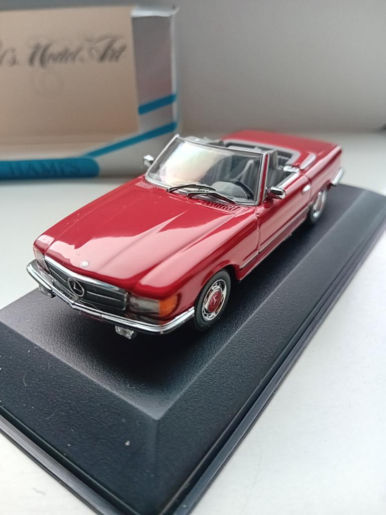 Minichamps Mercedes 350 SL, Ophalen of Verzenden, Zo goed als nieuw, Auto, MiniChamps