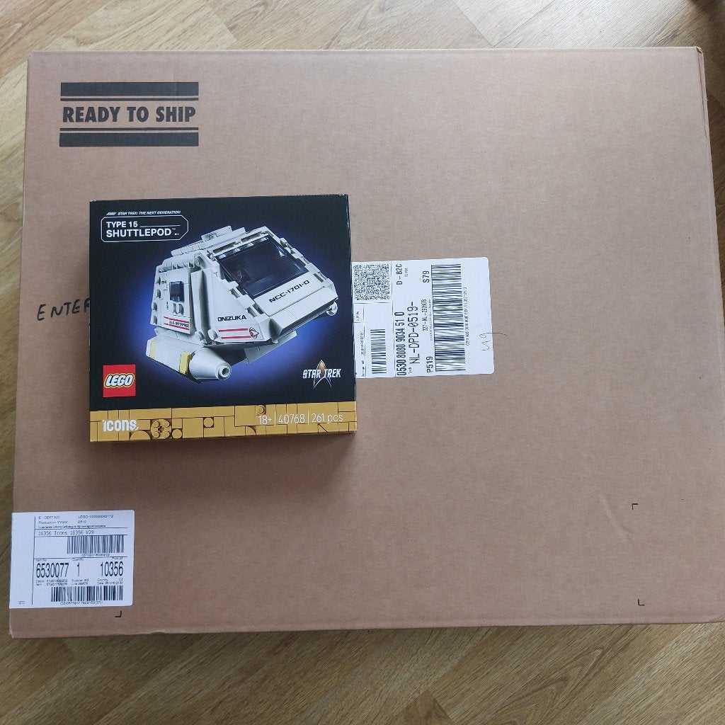 Lego Star Trek Enterprise 10356 + Shuttlepod 40768, Ophalen of Verzenden, Nieuw, Ongeopend/sealed