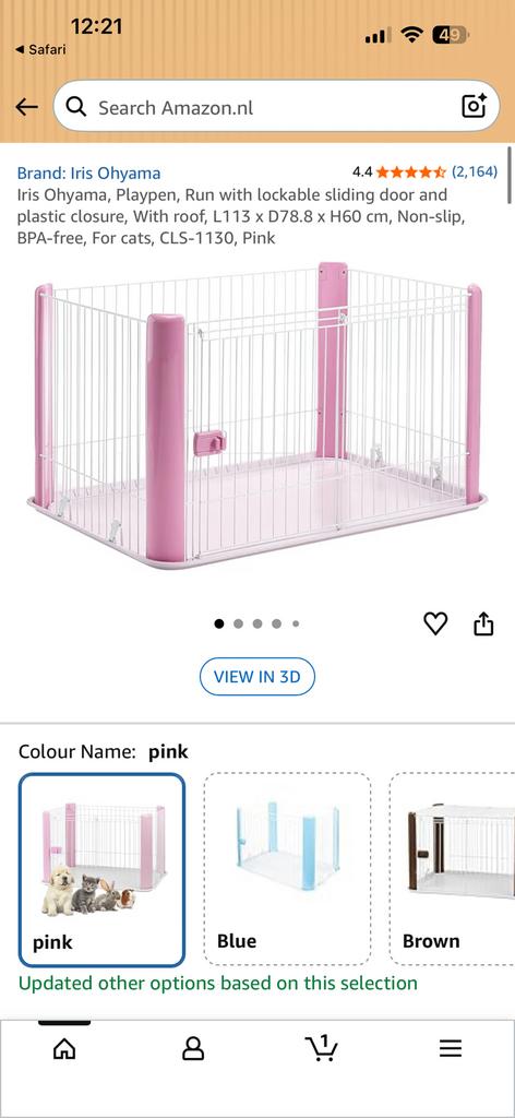 Puppyren roze, Ophalen, Zo goed als nieuw