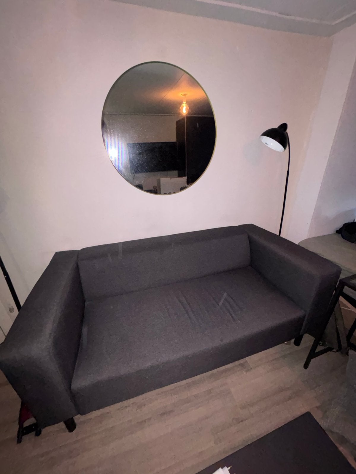 2 zitsbank KARICE antraciet grijs, Ophalen, Gebruikt, 150 tot 200 cm, Tweepersoons