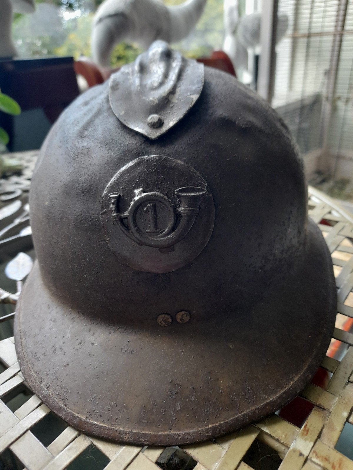 Franse helm model Tweede Wereldoorlog., Verzamelen, Ophalen of Verzenden, Overige gebieden, Helm of Baret