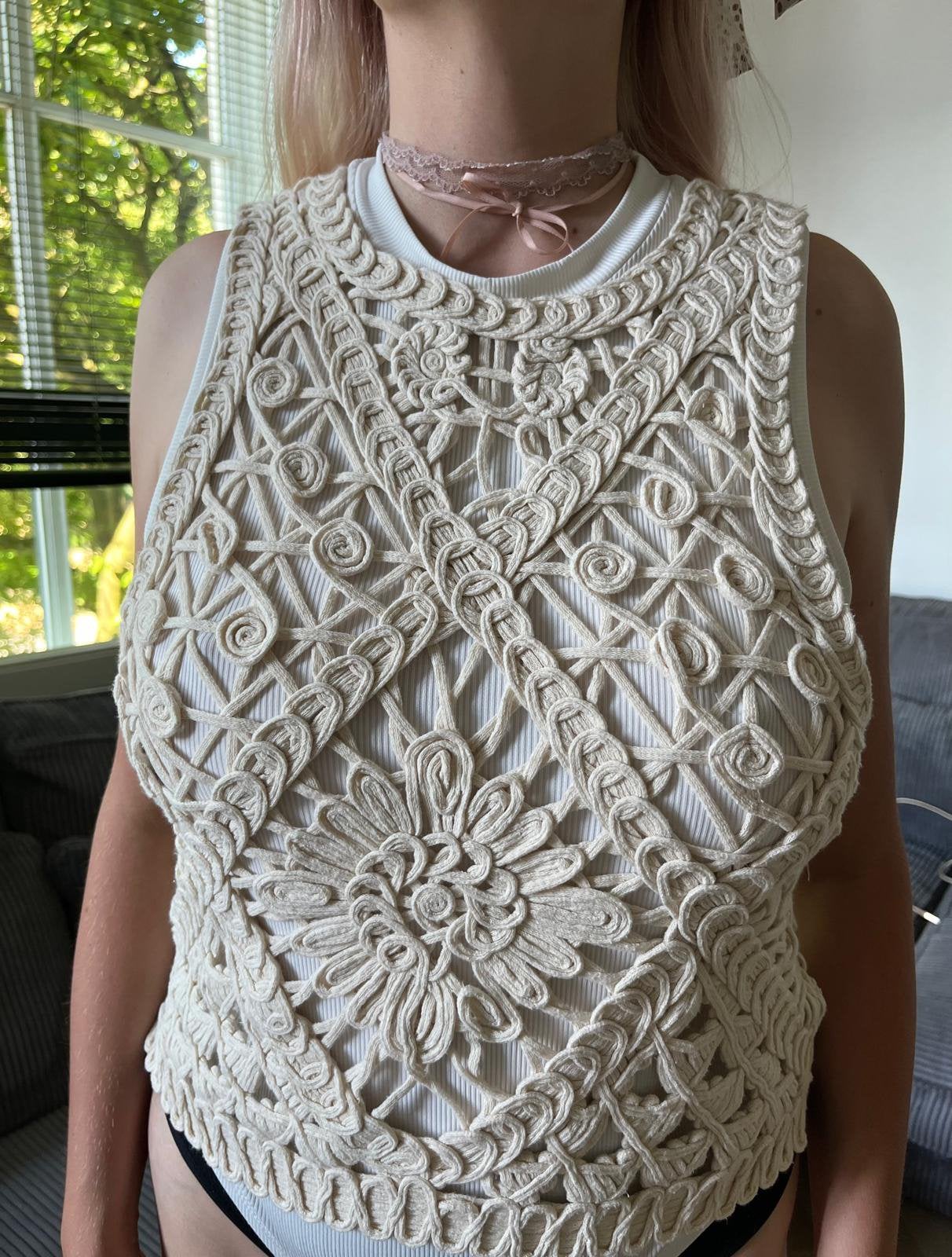 Top, Ophalen of Verzenden, Zo goed als nieuw, Maat 36 (S), Beige