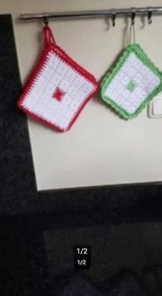 Pannenlappen, Ophalen of Verzenden, Zo goed als nieuw, Pannenlap of onderzetter