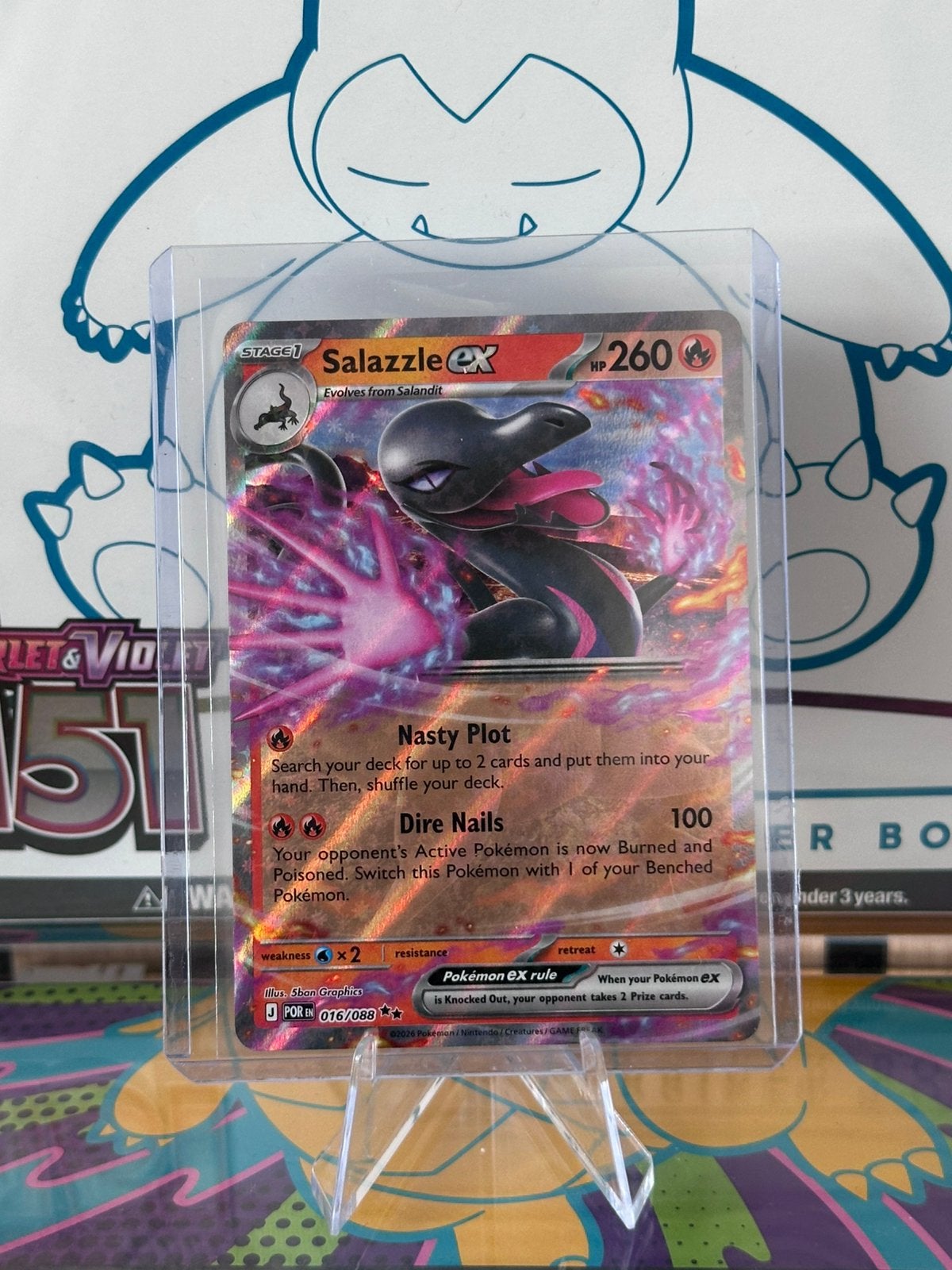 Salazzle ex (016/088) - Perfect Order, Hobby en Vrije tijd, Verzamelkaartspellen | Pokémon, Ophalen of Verzenden, Nieuw, Losse kaart
