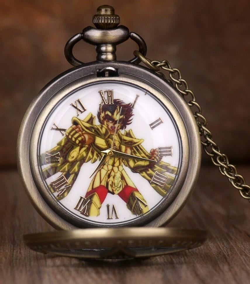 zakhorloge model saintseiya in bronskleur, Ophalen of Verzenden, Nieuw