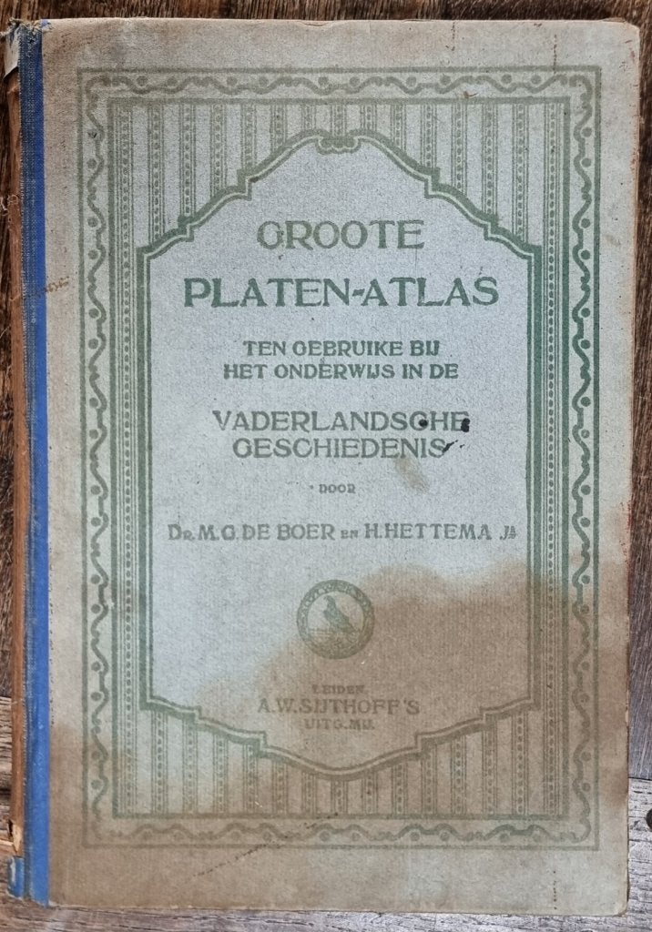 Groote Plaaten-Atlas - 1915 - onderwijs geschiedenis - IGST, Ophalen of Verzenden, Dr. M.G..de Boer; H. Hettema Jr.