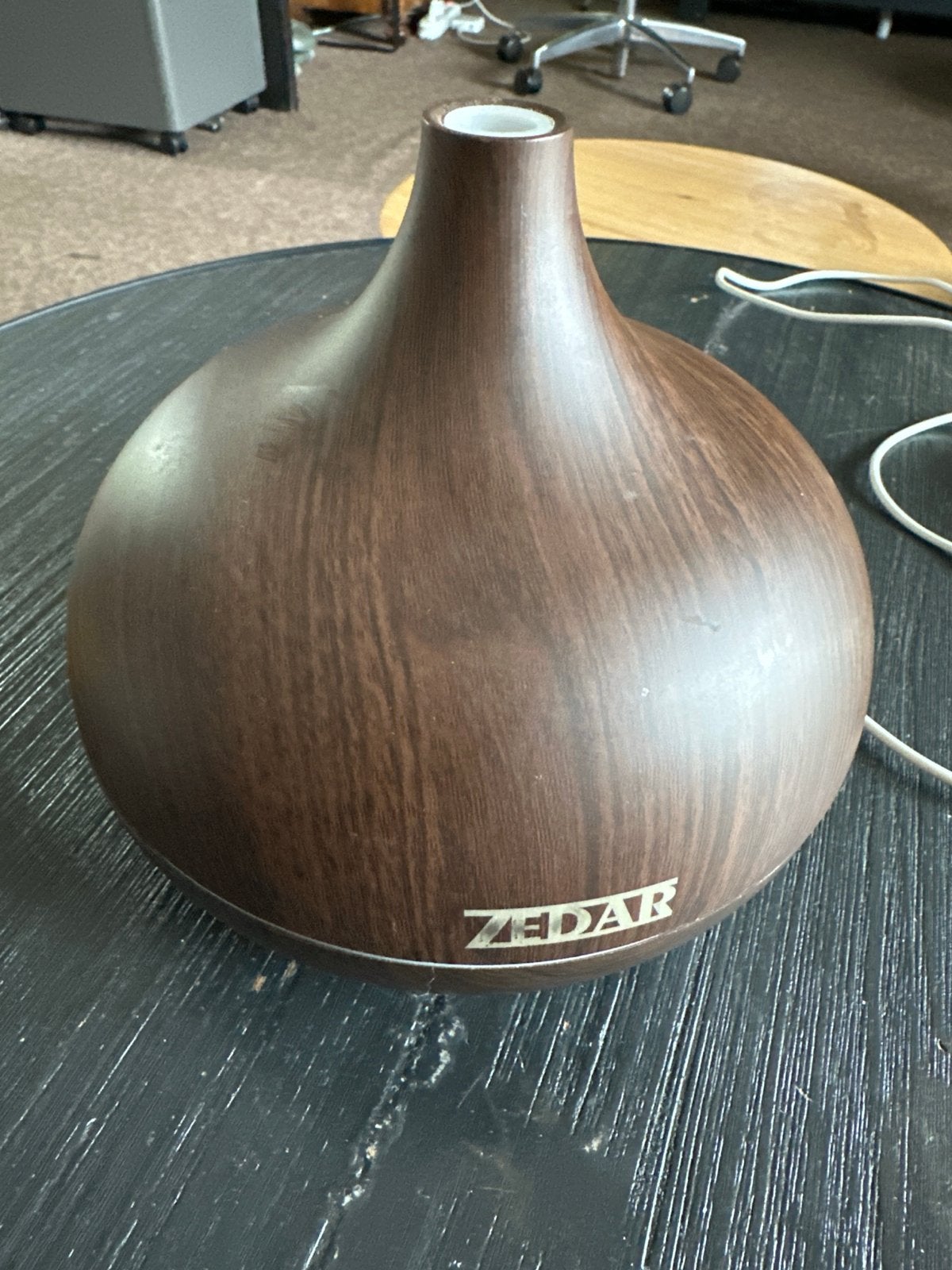 ZEDAR Aroma Diffuser - Houtnerf - 18x18 cm, Ophalen of Verzenden, Zo goed als nieuw