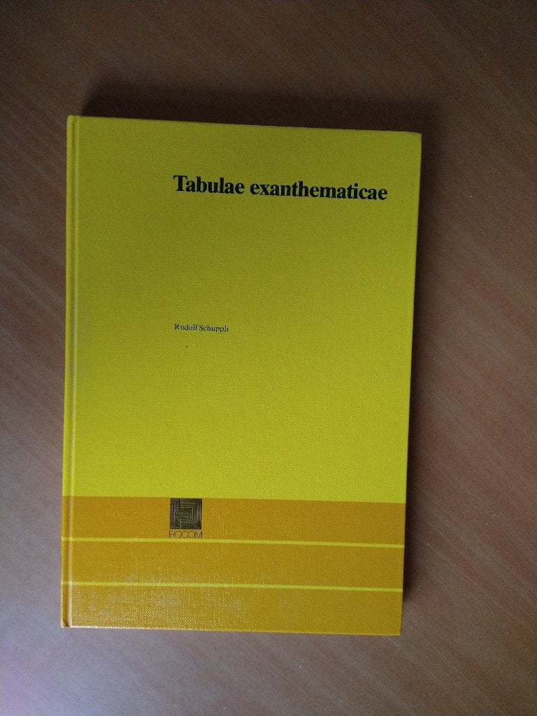 Schuppli, Rudolf. Tabulae exanthematicae, Ophalen of Verzenden, Gelezen, Natuurwetenschap