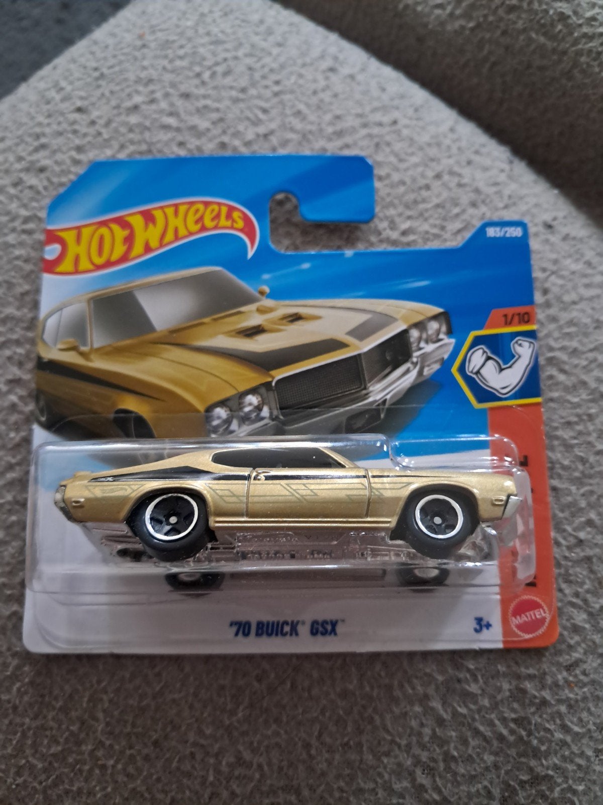 Hot Wheels '70 Buick GSX goud nieuw in verpakking, Ophalen of Verzenden, Nieuw, Auto