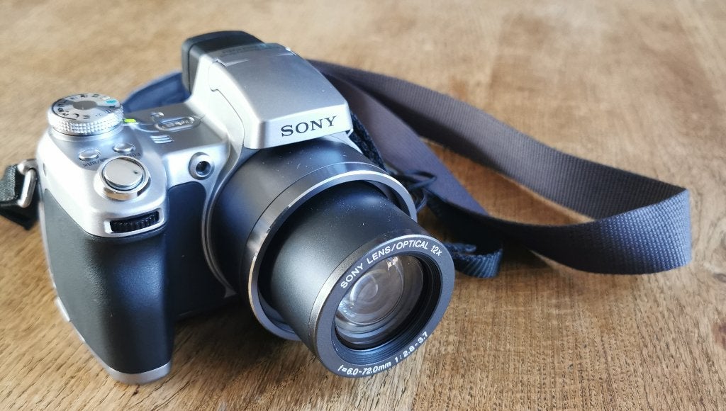 Sony Cyber-shot DSC-H1 - 12 x zoom, Audio, Tv en Foto, Fotocamera's Digitaal, Zo goed als nieuw, Draagriem, 8 keer of meer, Bridgecamera