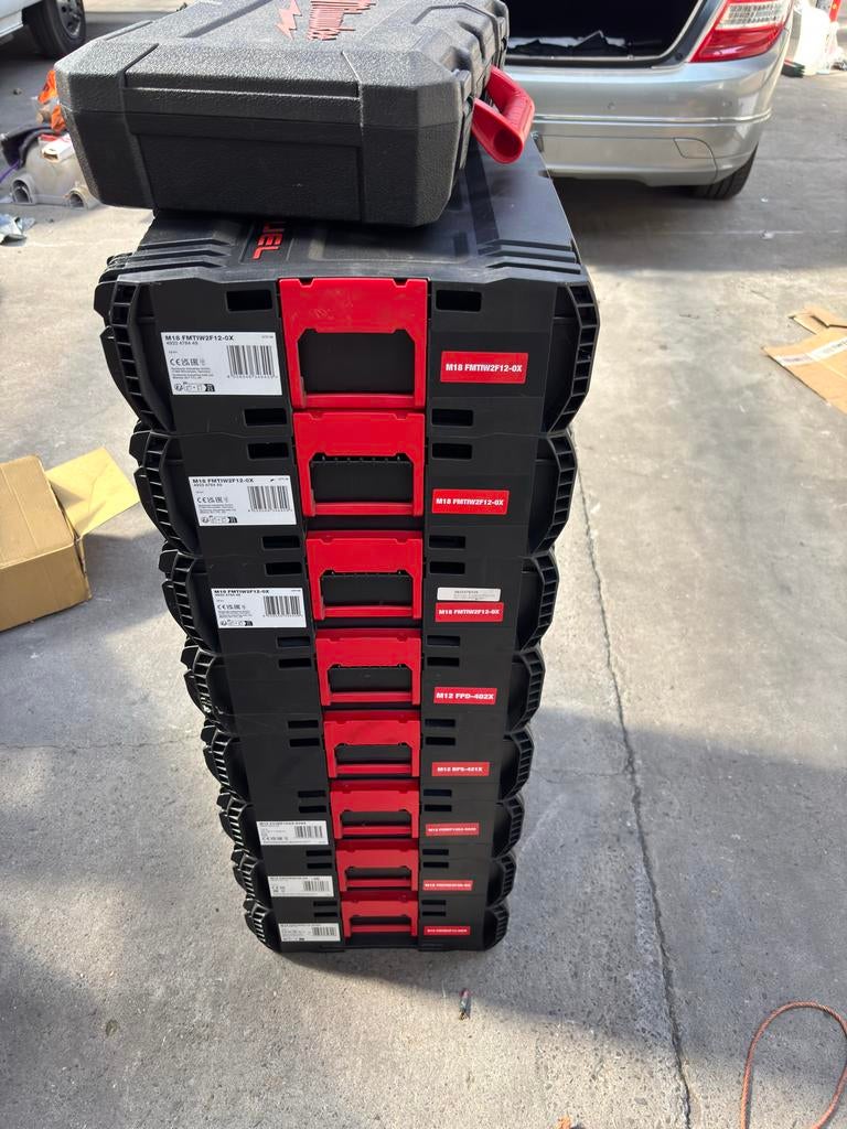 Milwaukee PACKOUT Gereedschapskoffers en Organizers Set, Ophalen, Zo goed als nieuw