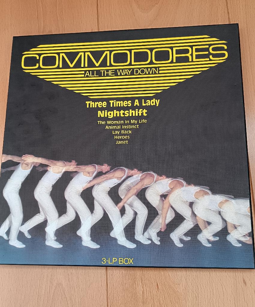 Commodores 3x LP All the way down., 1980 - 1989, Ophalen of Verzenden, 12 inch, R&B