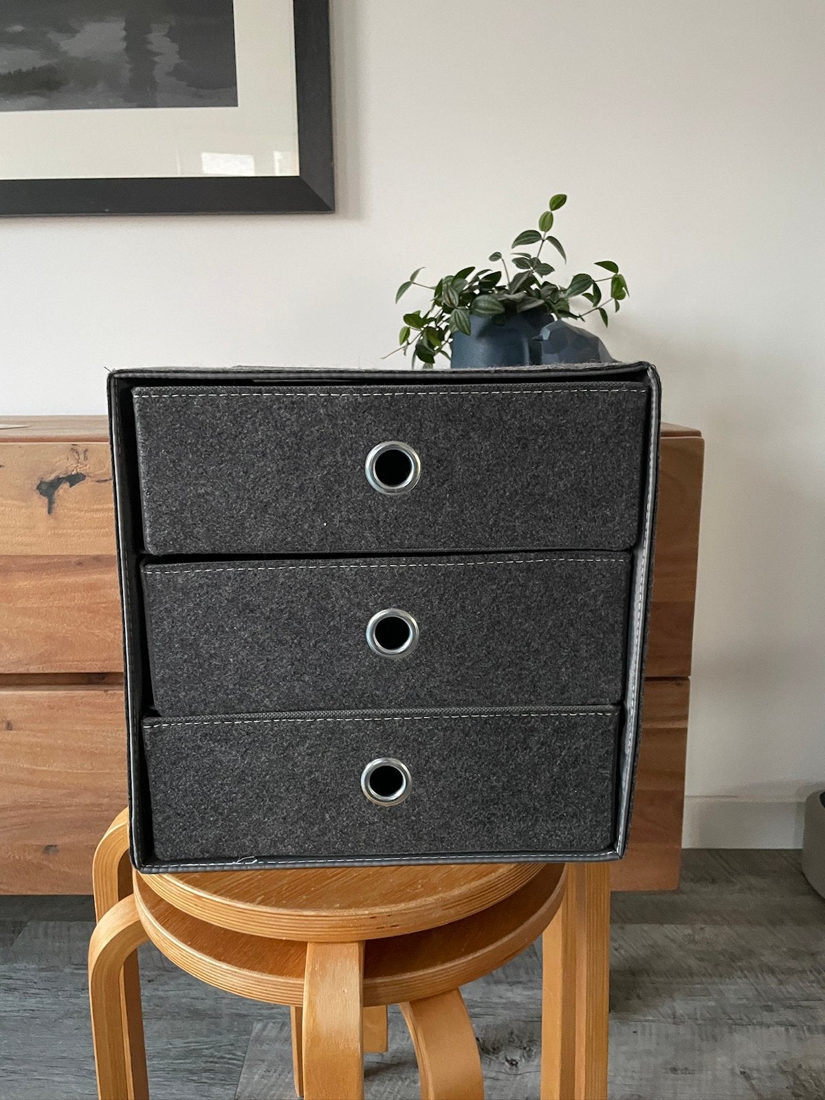 Vilten ladekastje voor IKEA Kallax kast, Ophalen of Verzenden, Gebruikt