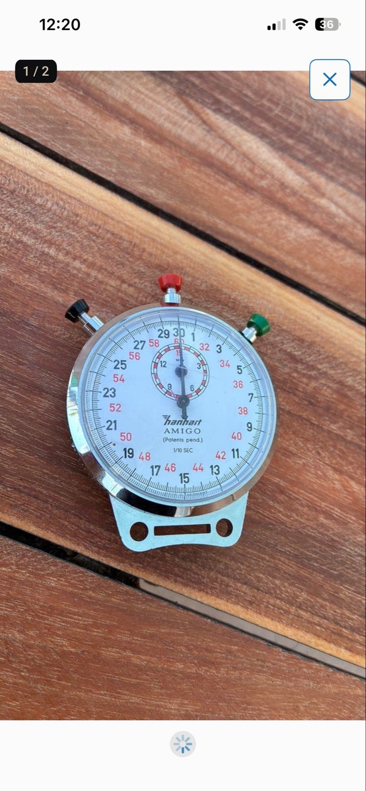 Hanhart en Park stopwatch - Hanhart defect, Sieraden, Tassen en Uiterlijk, Horloges | Antiek, Zakhorloge, Staal, Onbekend, Ophalen