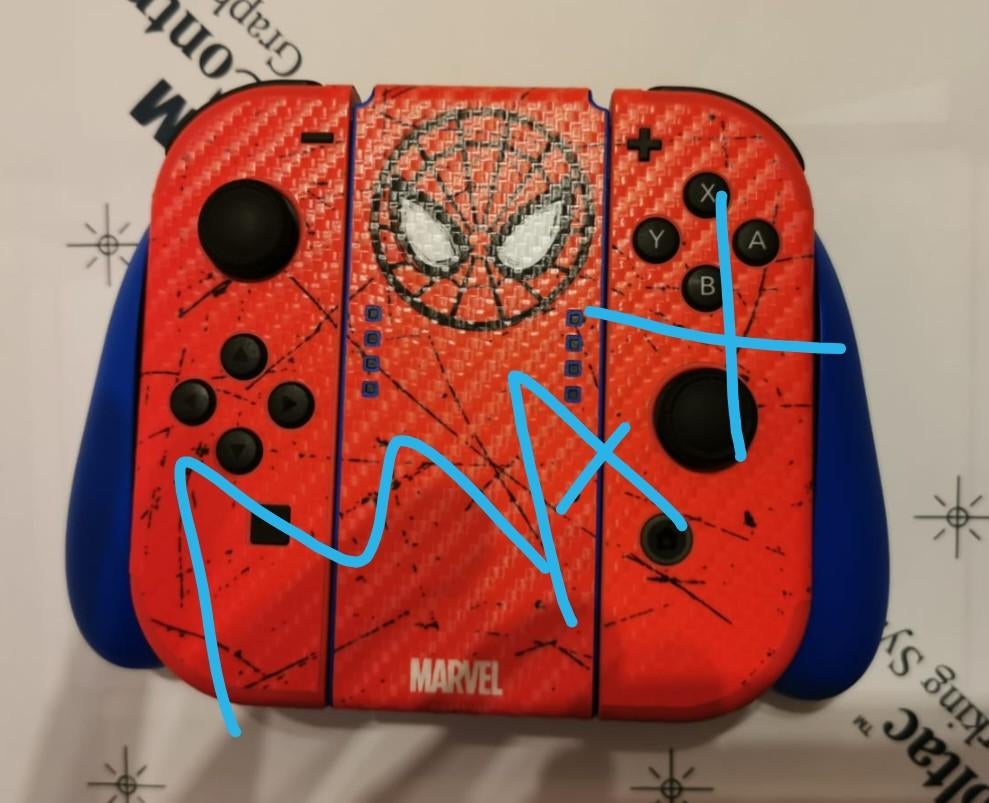 Nieuw joycon skin spiderman Switch joy-con bescherming wrap, Ophalen of Verzenden, Nieuw, Switch, Overige controllers