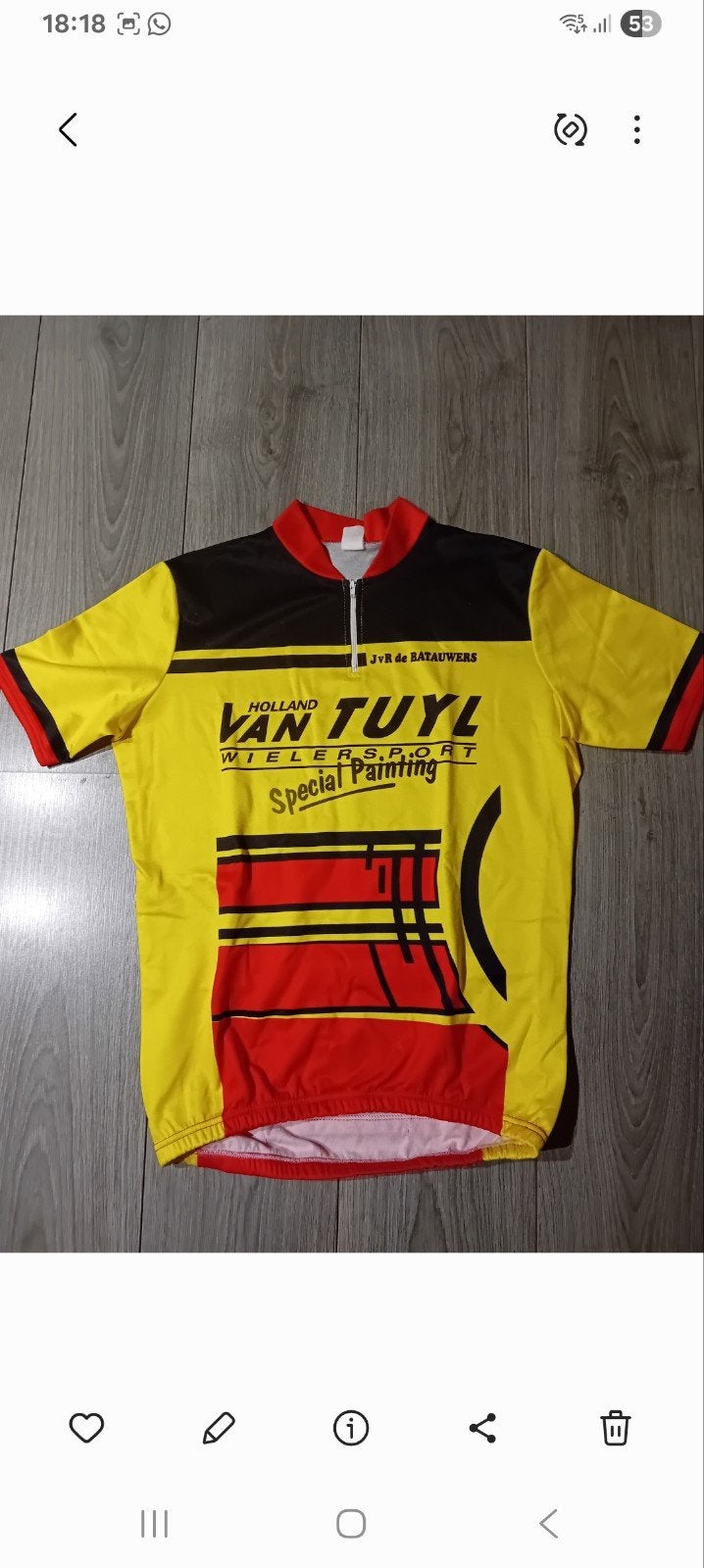 Vintage Van Tuyl Wielersport Fietskleding Set, Ophalen of Verzenden, Gebruikt, Helm