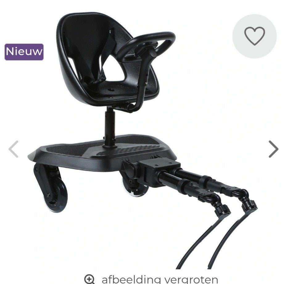 Meerijdplankje met stepje Voor Kinderen - Voorzitje, Kinderen en Baby's, Buggy's, Ophalen, Zo goed als nieuw