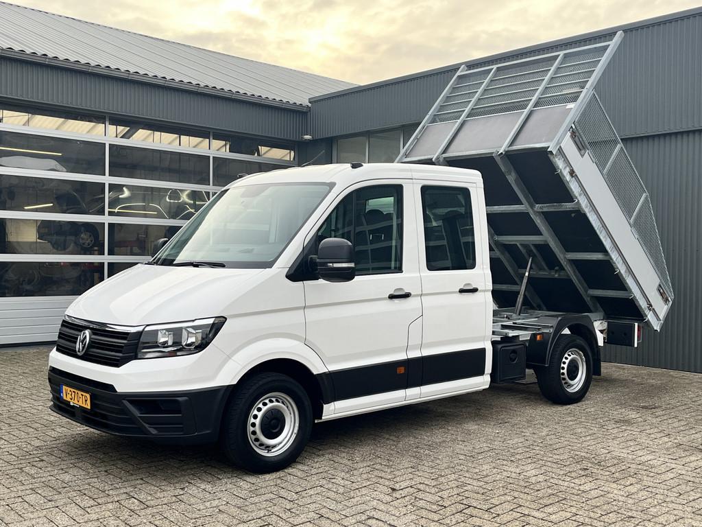Volkswagen Crafter 35 2.0 TDI DC 140pk Kipper Openlaadbak Ai, Stof, Gebruikt, 4 cilinders, Volkswagen