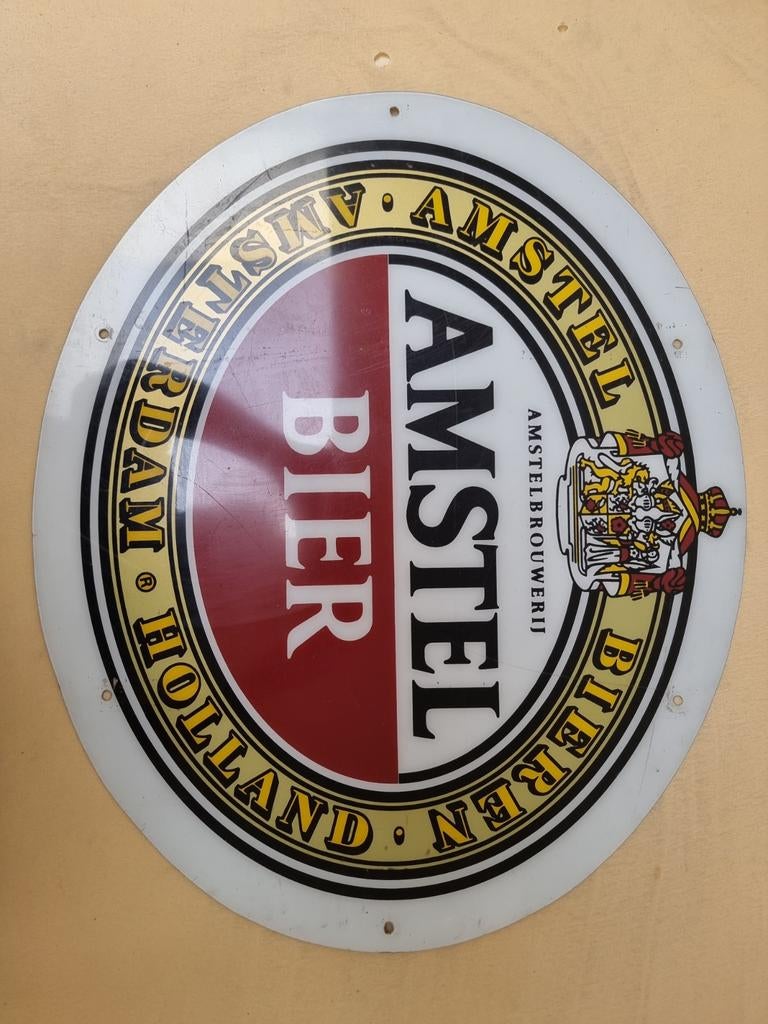 Vintage Amstel Bier Reclamebord - Jaren '80/'90, Ophalen of Verzenden