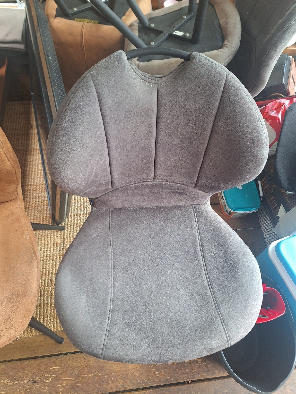 6 Keukenstoelen: 2x Grijs, 2x Bruin, 2x Zwart, Ophalen, Gebruikt, Overige kleuren, Vijf, Zes of meer stoelen