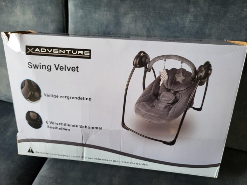 XAdventure Swing Velvet baby swing, Ophalen of Verzenden