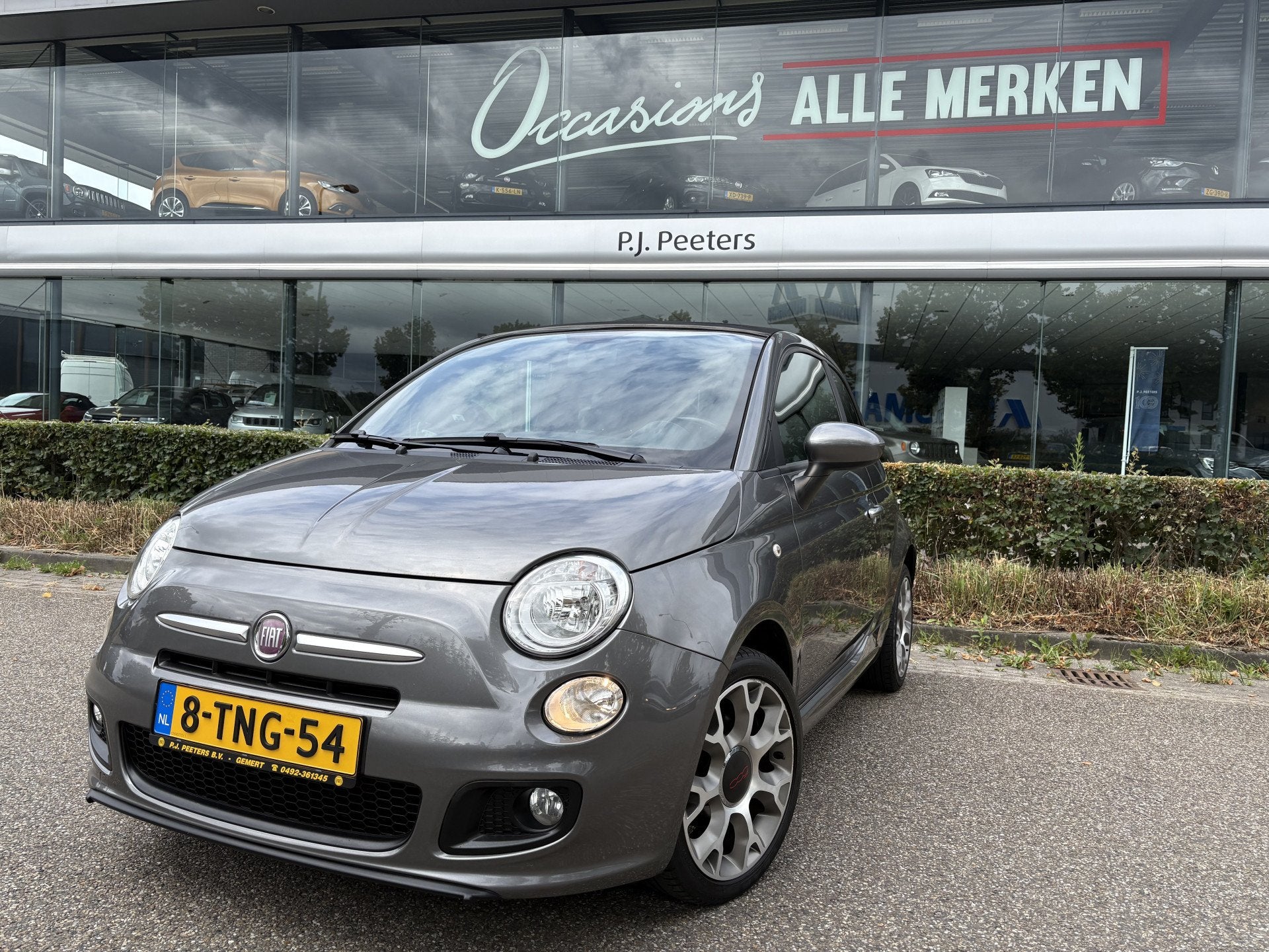 Fiat 500C 0.9 TwinAir Turbo 500S Airco - Parkeersensor achte, Auto's, Fiat, Stof, Gebruikt, Cabriolet, Origineel Nederlands