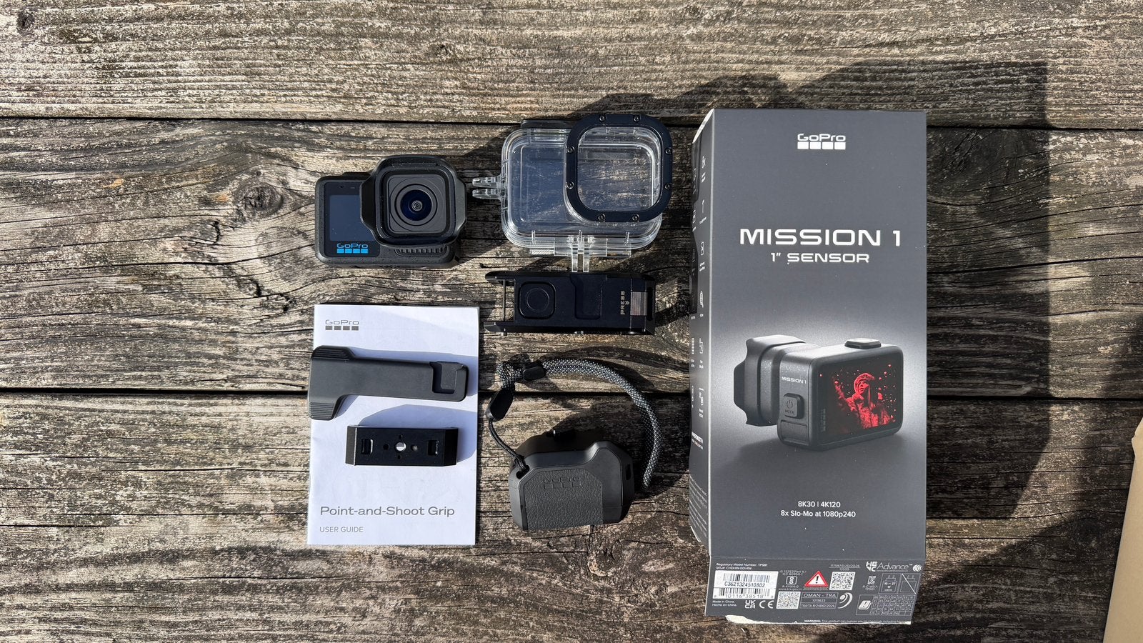 GoPro Mission 1 met dive case en Point and shoot Grip, Ophalen of Verzenden, Zo goed als nieuw, Geen optische zoom