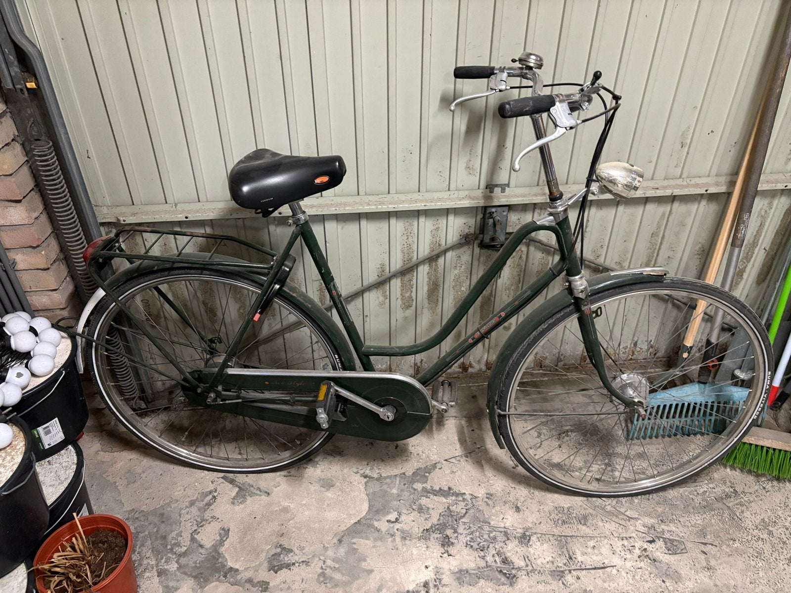Halfords Damesfiets - Klassiek Groen, Velgrem, Ophalen, Overige merken, 53 tot 56 cm