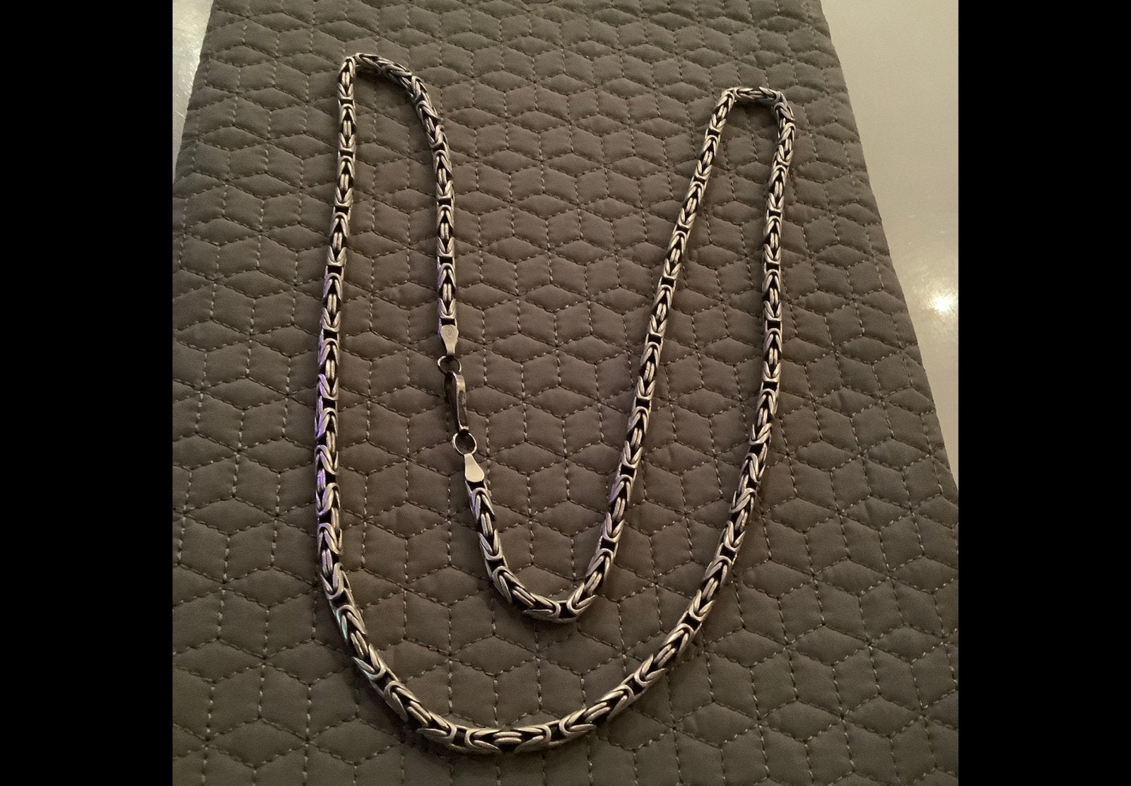 Prachtige vintage zilveren koningsschakel ketting 925 zilver, Sieraden, Tassen en Uiterlijk, Kettingen, Verzenden, Zo goed als nieuw