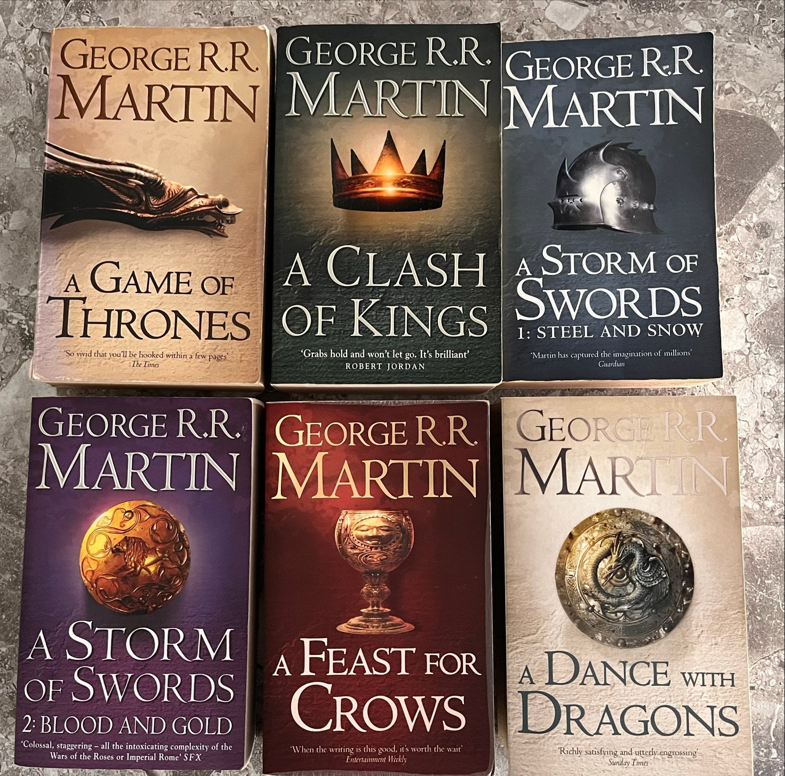 A Song of Ice and Fire (Game of Thrones) - 6 boeken, Ophalen of Verzenden, Gelezen
