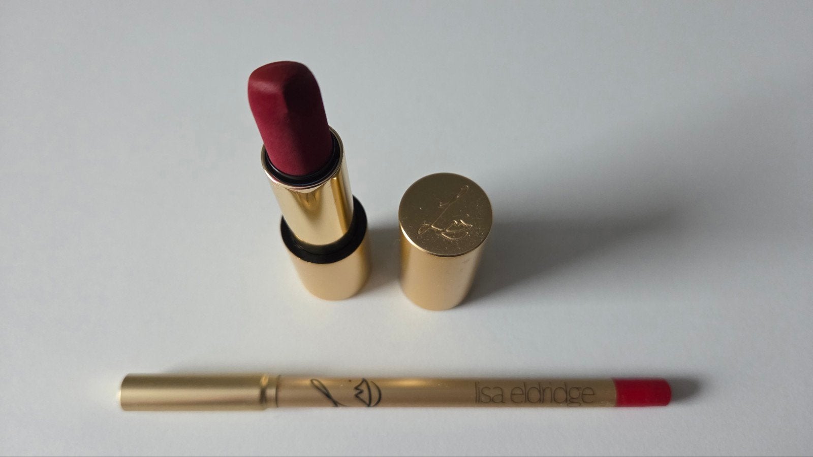 LISA ELDRIDGE lipstick matt Velvet Duchess lipliner Duchess, Ophalen of Verzenden, Zo goed als nieuw, Lippen, Make-up