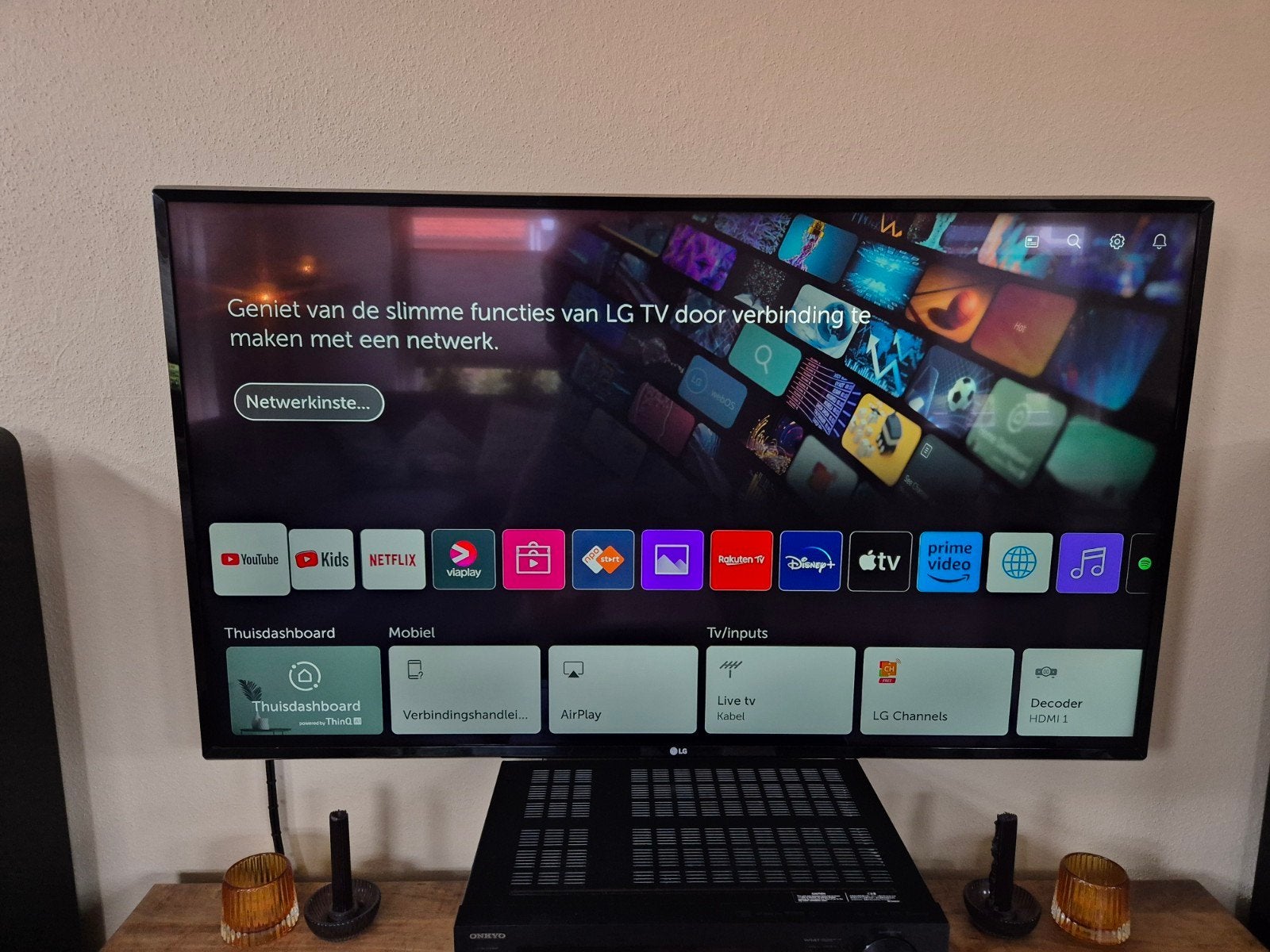 LG LED TV 49 inch, Ophalen, 50 Hz, 100 cm of meer, 4k (UHD)