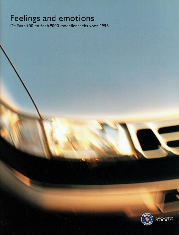 Folder Saab modellen (900 en 9000 - 1996), Verzenden, Zo goed als nieuw, Overige merken
