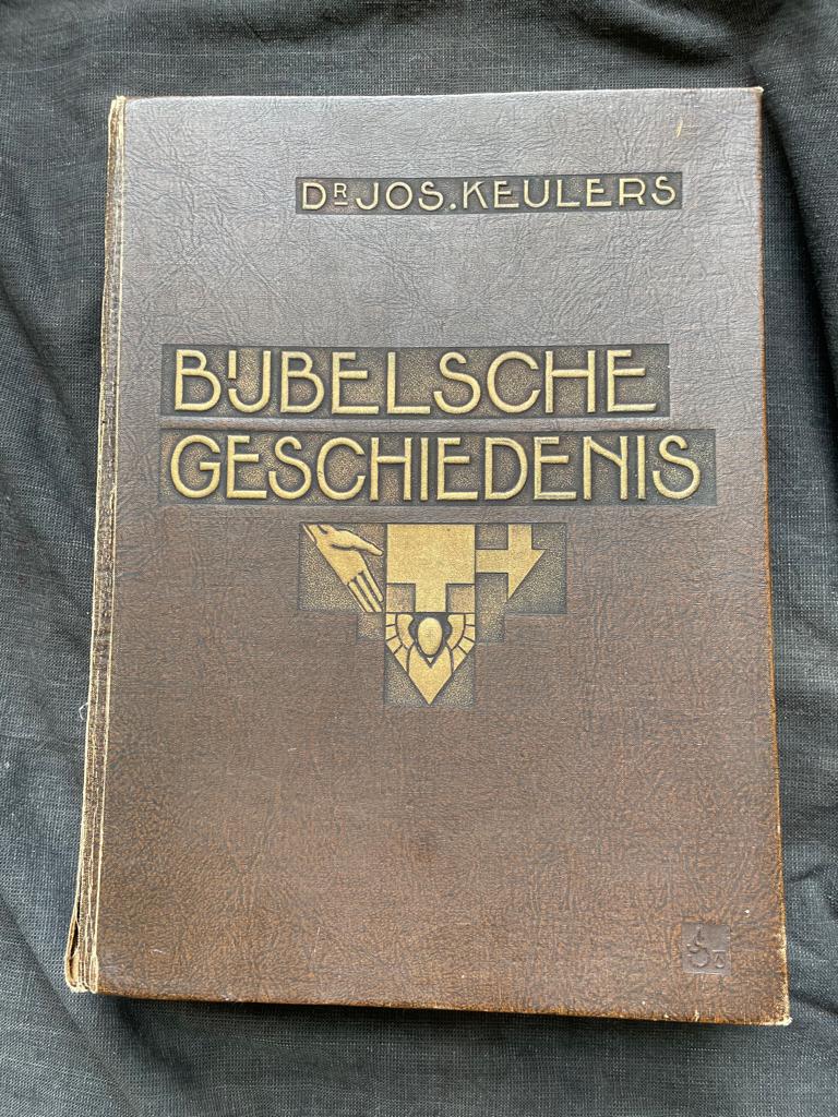 Bijbelsche Geschiedenis door Dr. Jos Keulers uit 1931., Antiek en Kunst, Antiek | Boeken en Bijbels, Ophalen of Verzenden