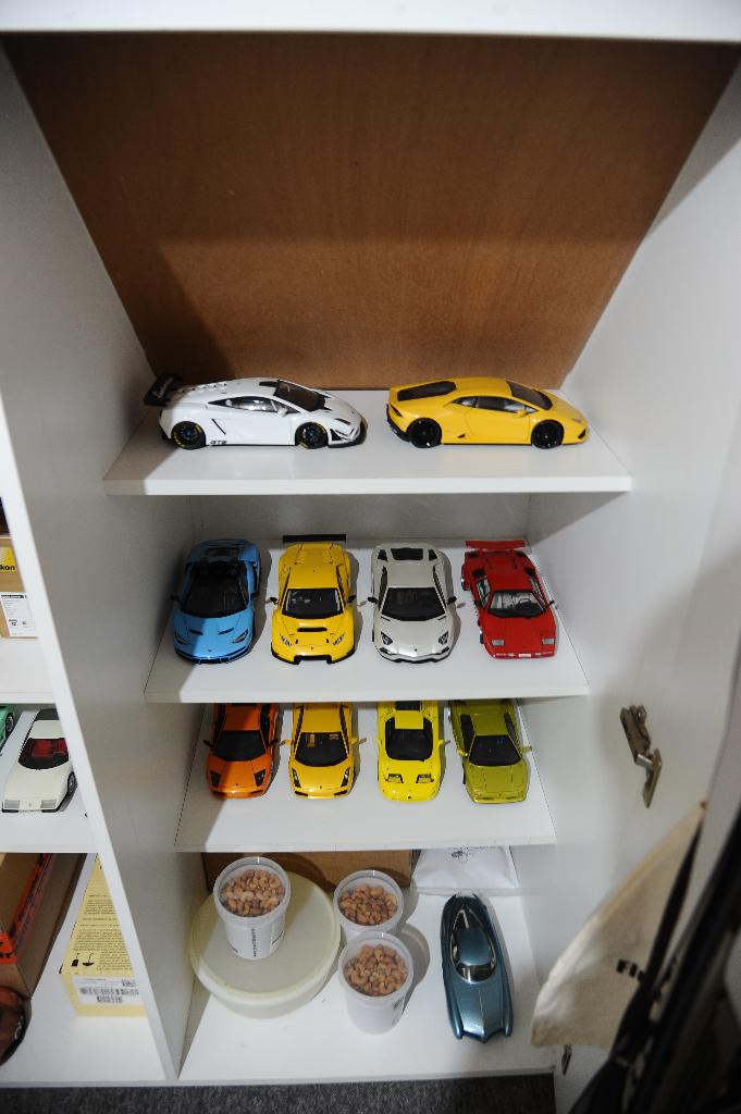 Model auto's 1:18 Autoart Lamborghini., Ophalen, Zo goed als nieuw, Autoart