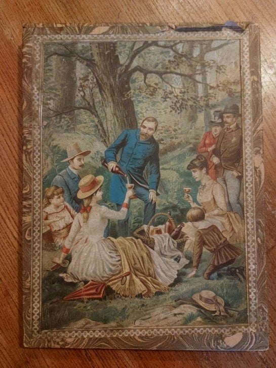 2 Antieke Victoriaanse Puzzels in Doos, Ophalen of Verzenden